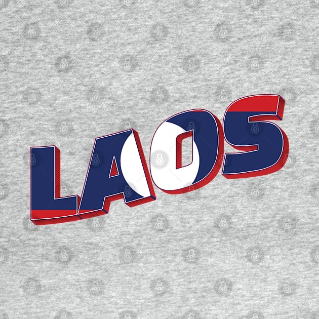 Laos Vintage style retro souvenir by DesignerPropo